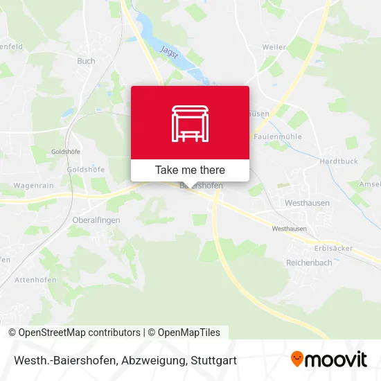 Карта Westh.-Baiershofen, Abzweigung
