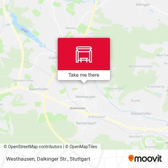 Карта Westhausen, Dalkinger Str.