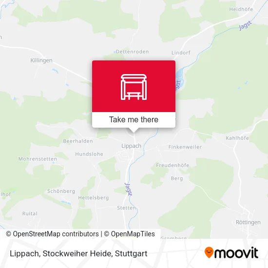 Карта Lippach, Stockweiher Heide