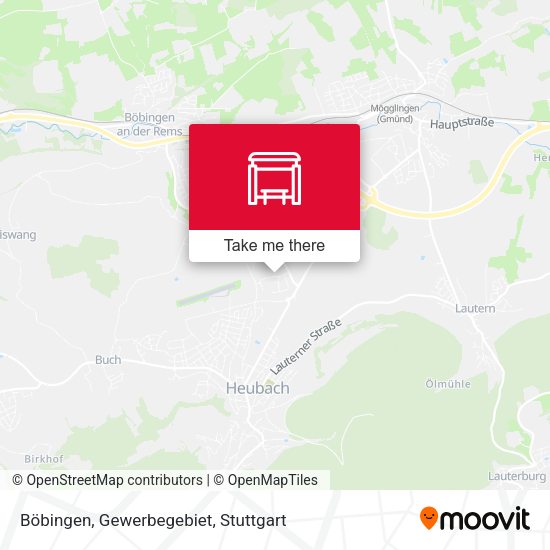 Böbingen, Gewerbegebiet map