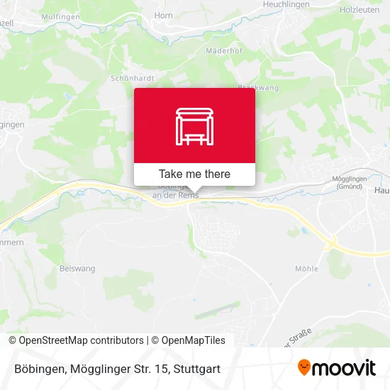 Карта Böbingen, Mögglinger Str. 15