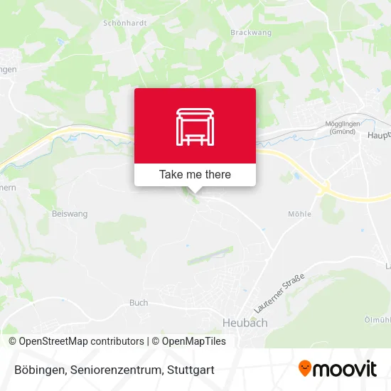 Карта Böbingen, Seniorenzentrum