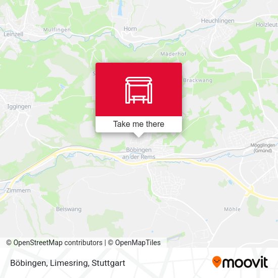 Böbingen, Limesring map