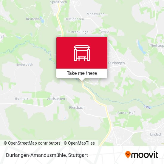 Durlangen-Amandusmühle map