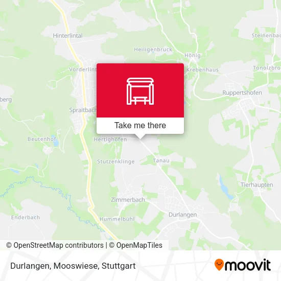 Карта Durlangen, Mooswiese