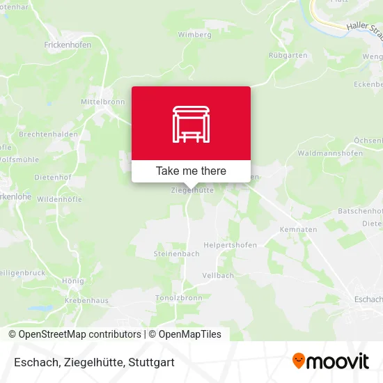 Карта Eschach, Ziegelhütte