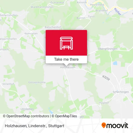 Карта Holzhausen, Lindenstr.