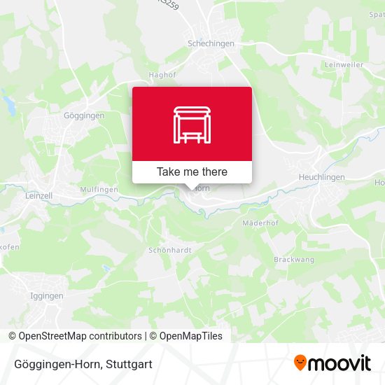 Göggingen-Horn map
