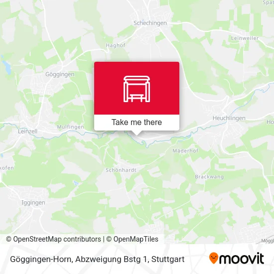 Карта Göggingen-Horn, Abzweigung Bstg 1