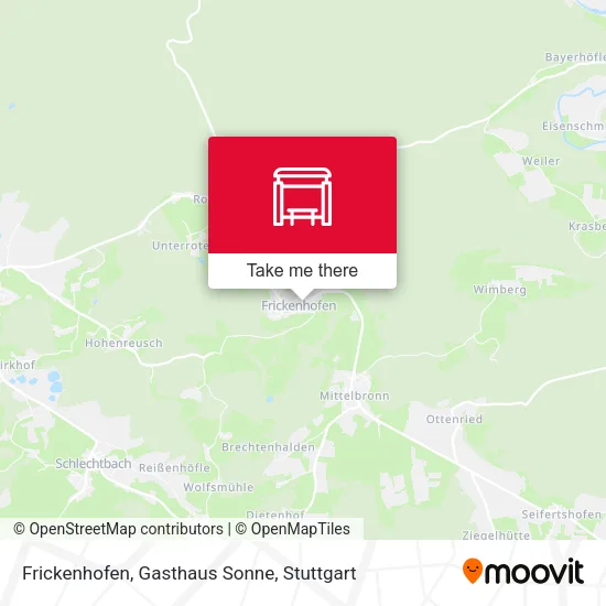Карта Frickenhofen, Gasthaus Sonne