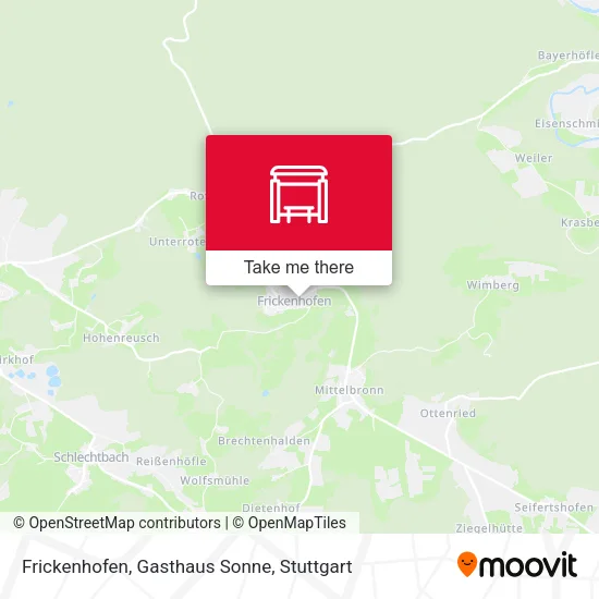 Карта Frickenhofen, Gasthaus Sonne