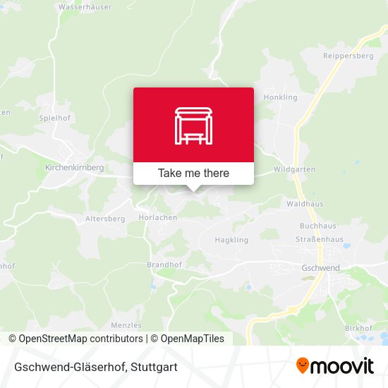 Gschwend-Gläserhof map