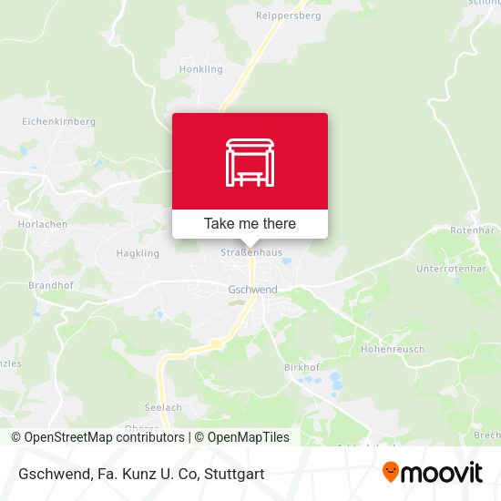 Gschwend, Fa. Kunz U. Co map