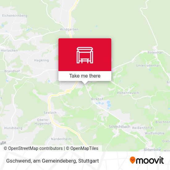 Gschwend, am Gemeindeberg map