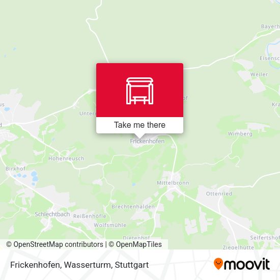 Frickenhofen, Wasserturm map