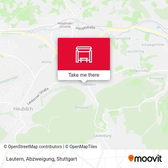 Карта Lautern, Abzweigung