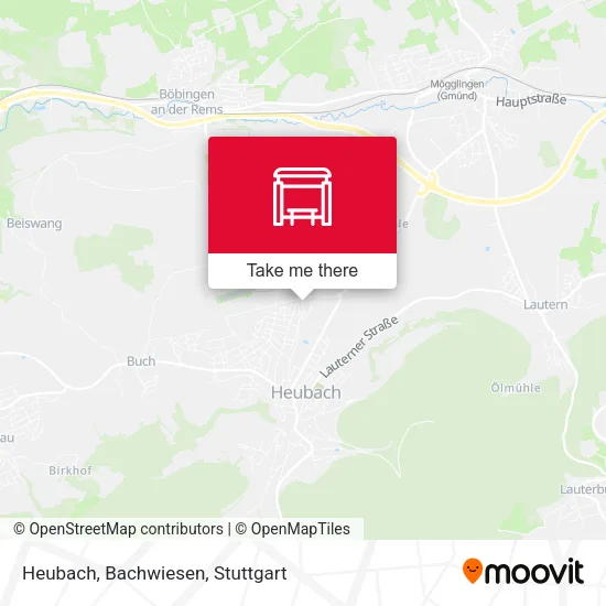 Карта Heubach, Bachwiesen