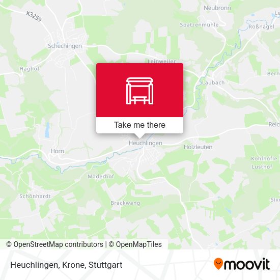 Карта Heuchlingen, Krone