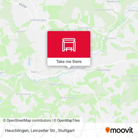 Карта Heuchlingen, Leinzeller Str.
