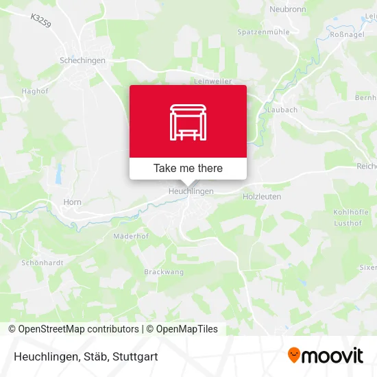 Карта Heuchlingen, Stäb