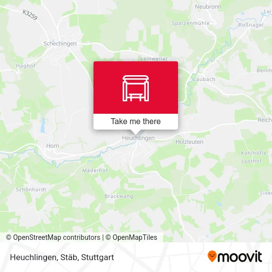 Карта Heuchlingen, Stäb