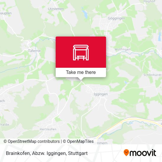 Карта Brainkofen, Abzw. Iggingen