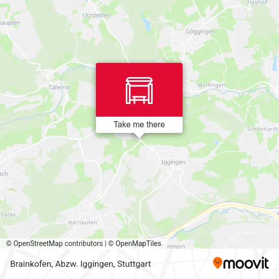 Карта Brainkofen, Abzw. Iggingen