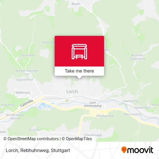 Карта Lorch, Rebhuhnweg