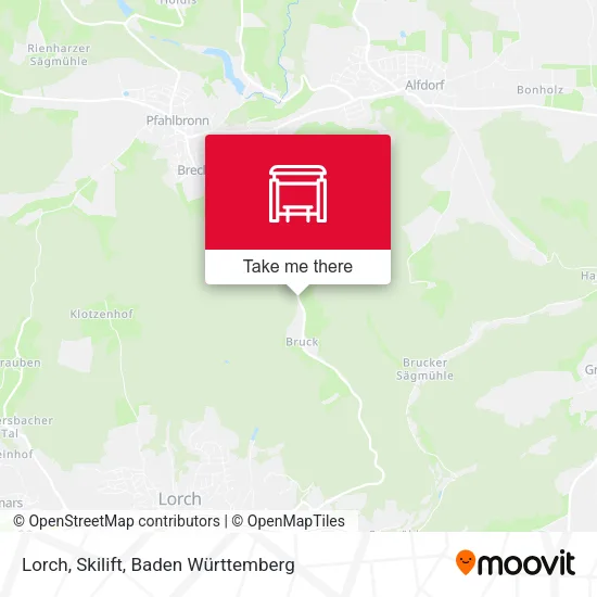 Lorch, Skilift map