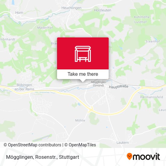 Mögglingen, Rosenstr. map