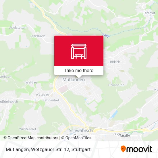 Mutlangen, Wetzgauer Str. 12 map
