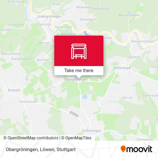 Карта Obergröningen, Löwen