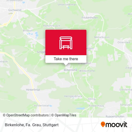 Карта Birkenlohe, Fa. Grau