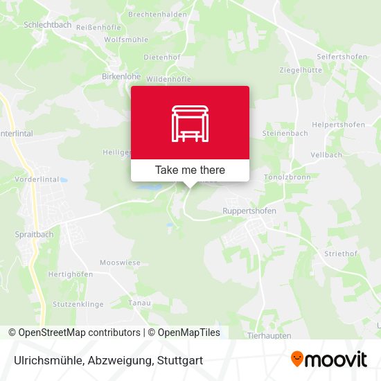 Карта Ulrichsmühle, Abzweigung