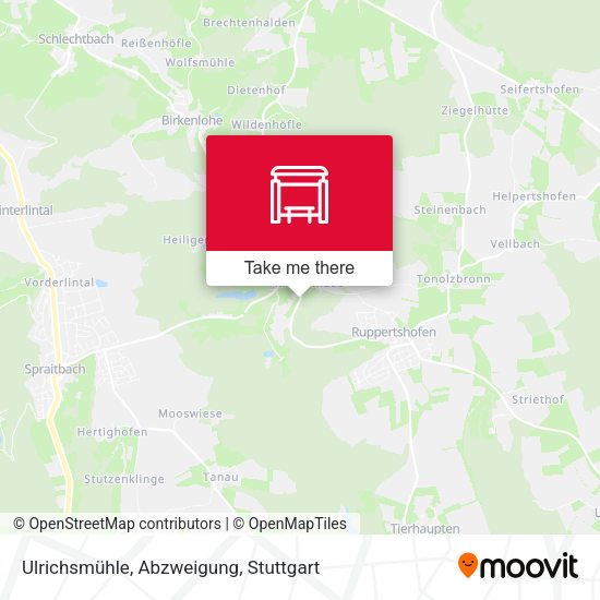 Карта Ulrichsmühle, Abzweigung