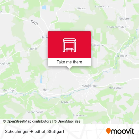 Карта Schechingen-Riedhof