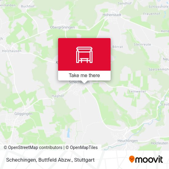 Schechingen, Buttfeld Abzw. map