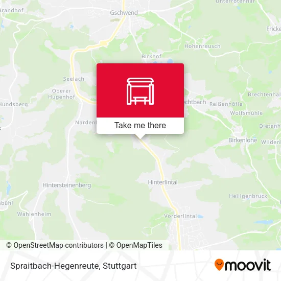Карта Spraitbach-Hegenreute