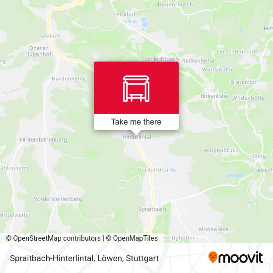 Карта Spraitbach-Hinterlintal, Löwen