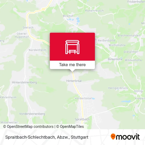 Карта Spraitbach-Schlechtbach, Abzw.