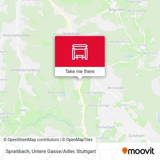 Spraitbach, Untere Gasse/Adler map