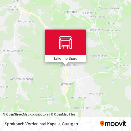 Карта Spraitbach Vorderlintal Kapelle