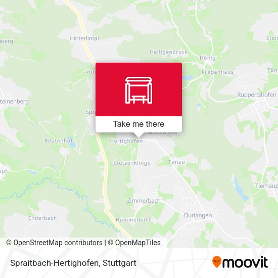 Карта Spraitbach-Hertighofen