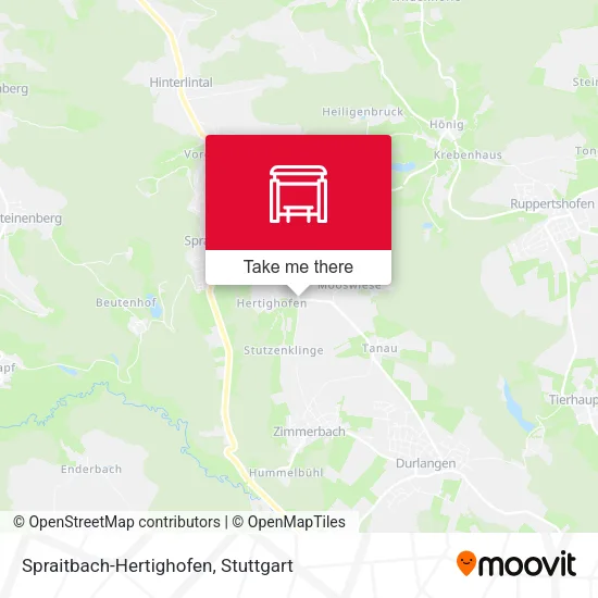 Карта Spraitbach-Hertighofen