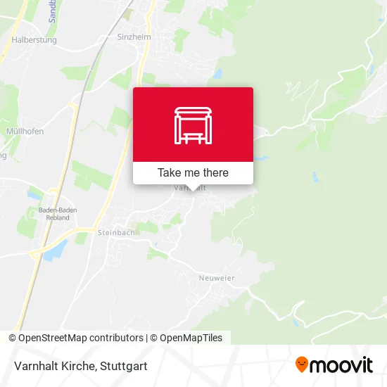 Varnhalt Kirche map