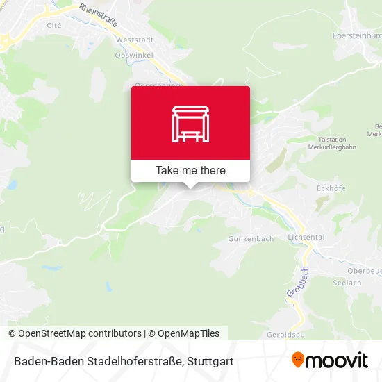 Карта Baden-Baden Stadelhoferstraße