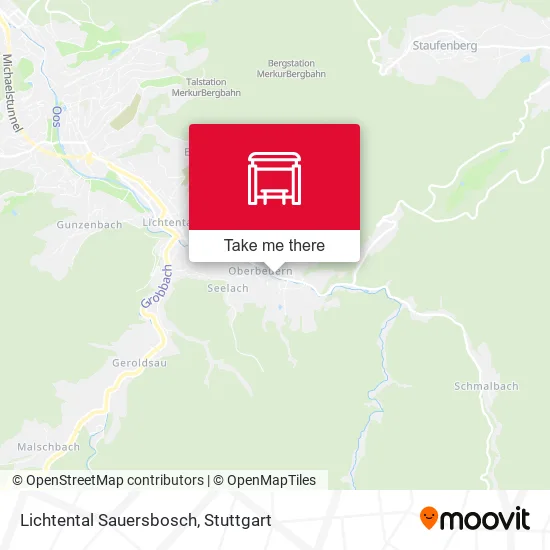 Lichtental Sauersbosch map