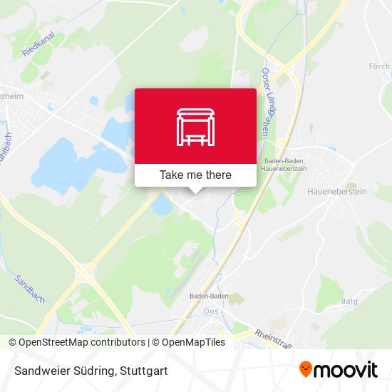 Sandweier Südring map