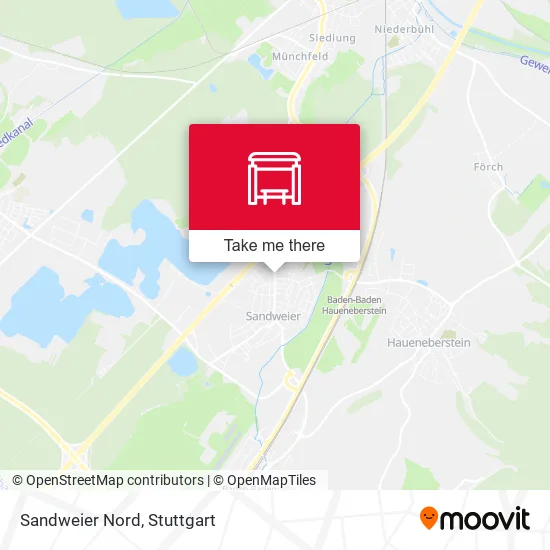 Sandweier Nord map