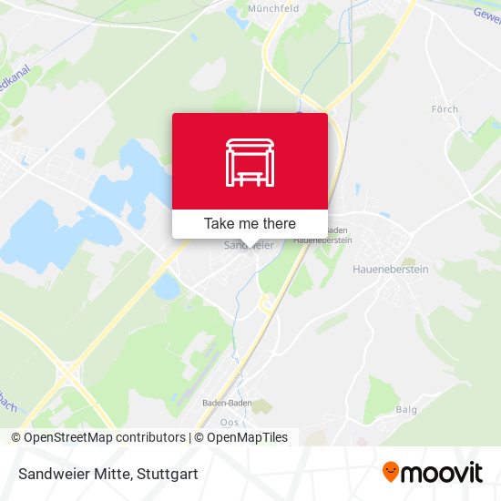 Карта Sandweier Mitte